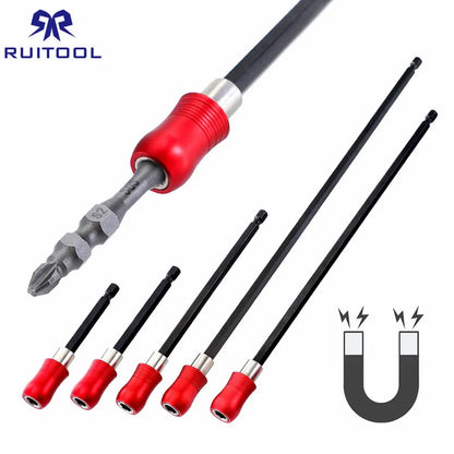 1/4" Magnetic Bit Holder 60-300mm Screwdriver Drill Bit Holder Hex Shank Magnetic Bit Extension for Screw Bit