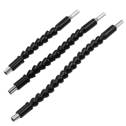 Flexible shaft extension bit holder for drills or impacts.