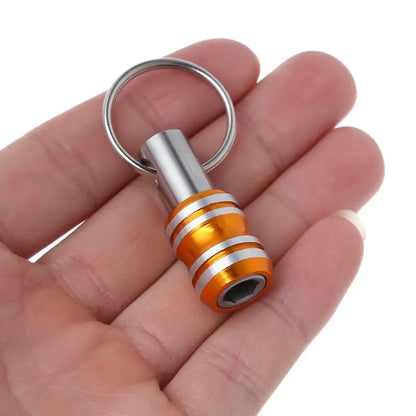 1/4inch Hex Shank Screwdriver Bits Holder Extension Bar Drill Screw Adapter Quick Release Keychain Easy Change