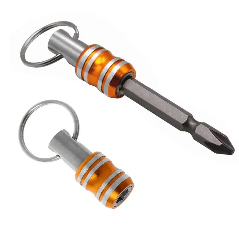 1/4inch Hex Shank Screwdriver Bits Holder Extension Bar Drill Screw Adapter Quick Release Keychain Easy Change