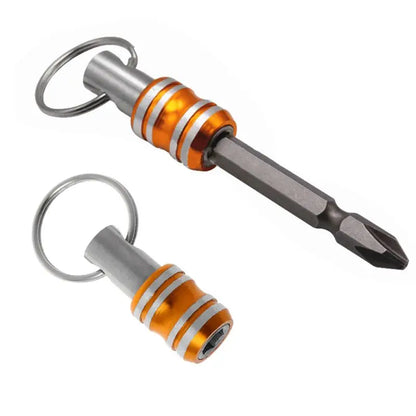 1/4inch Hex Shank Screwdriver Bits Holder Extension Bar Drill Screw Adapter Quick Release Keychain Easy Change