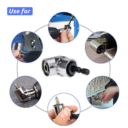 105 Degree Elbow Screwdriver Set Holder Adjustable Turning Nozzles for Screwdriver Hand Tools Magnetic Bit Socket Power Drill