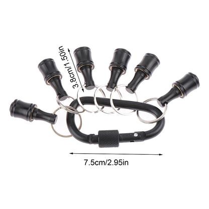 6Pcs/Set Bit Holder 1/4 Inch Hex Screwdriver Bits Holder Extension Bar Key chain Adapter Drill Bits Change Screws Bit Holder